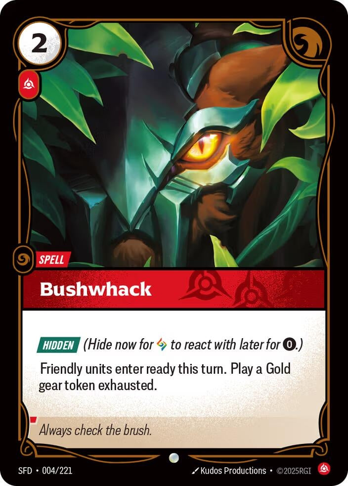 Image for Bushwhack (004/221) (Spiritforged) - Riftbound: League of Legends Trading Card Game