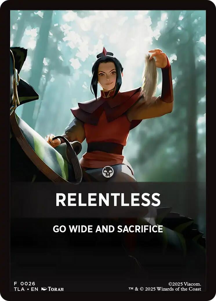Relentless Theme Card (26) (Avatar: The Last Airbender)