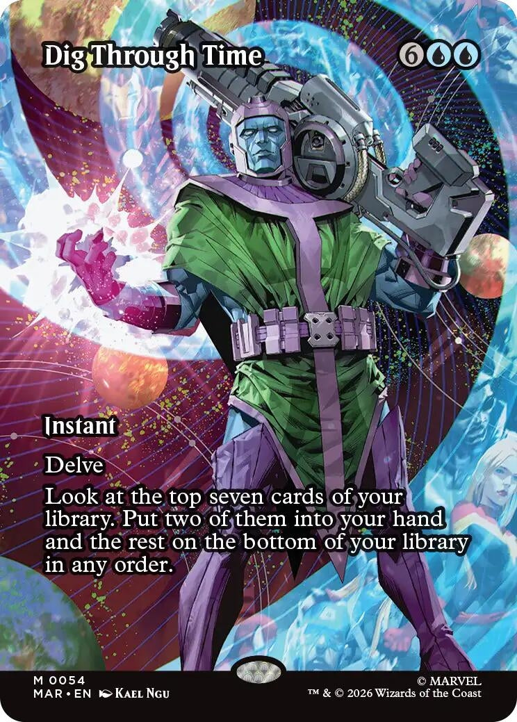 Dig Through Time (Borderless) (54) (Marvel Universe Eternal-Legal)