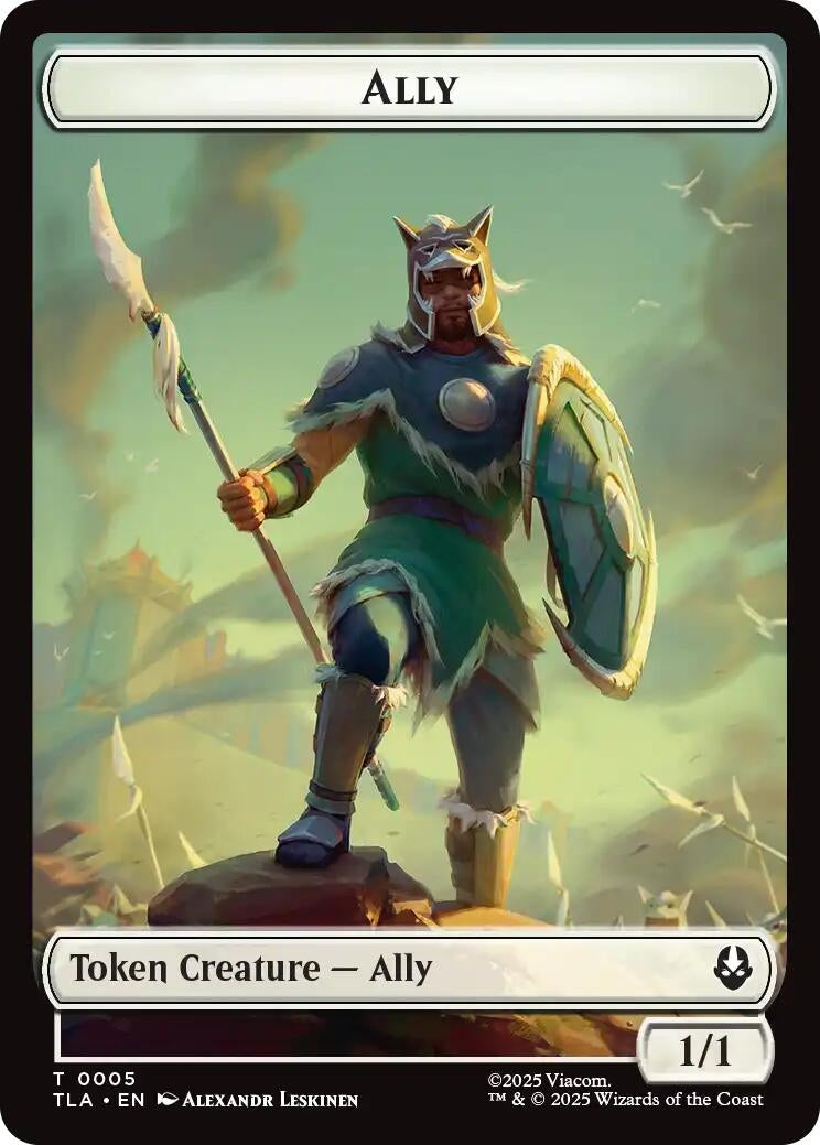 Ally (0005) // Clue (0018) Double-Sided Token (5 // 18) (Avatar: The Last Airbender)