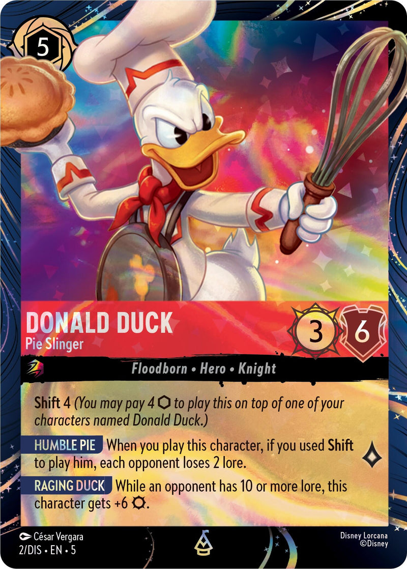 Image for Donald Duck - Pie Slinger (2) (Disney Lorcana Promo Cards) - Disney Lorcana