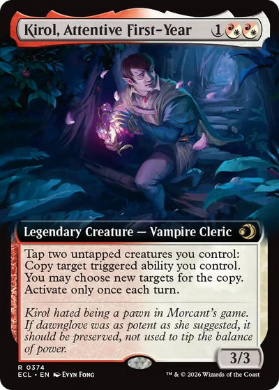 Kirol, Attentive First-Year (Extended Art) (374) (Lorwyn Eclipsed)