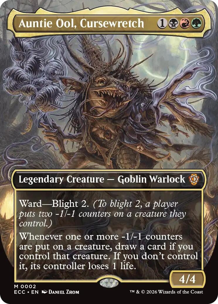 Image for Auntie Ool, Cursewretch (Borderless) (2) - Magic: The Gathering