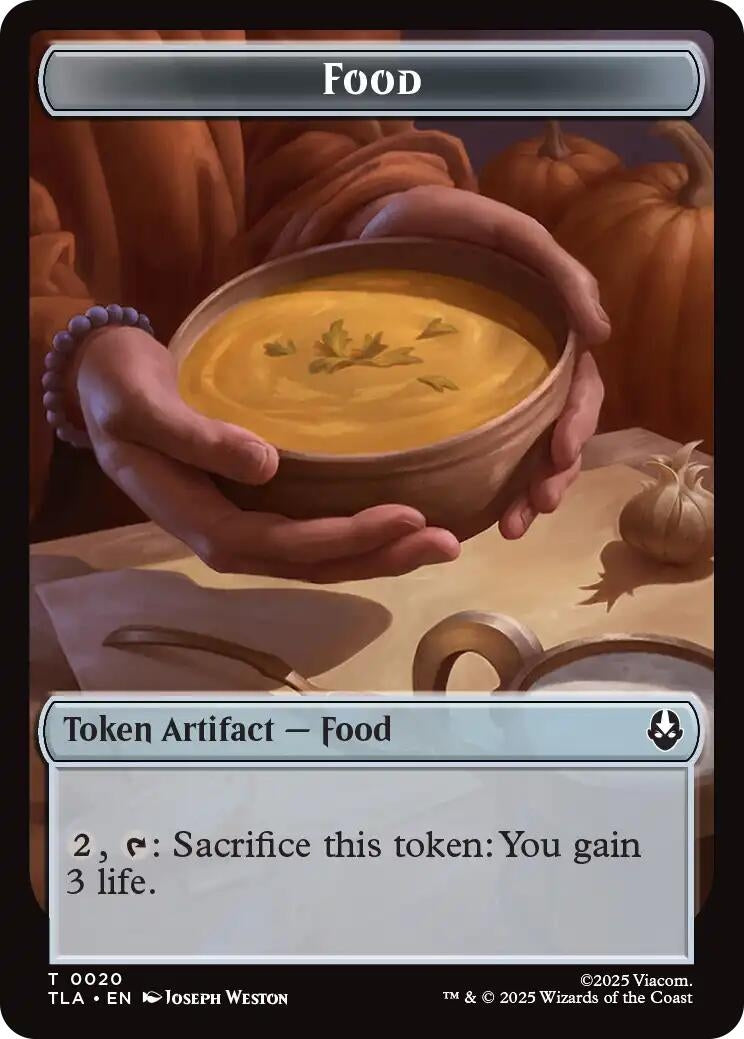 Food (0020) // Ally (0007) Double-Sided Token (20 // 7)