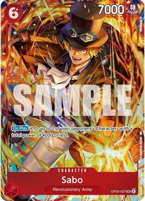 Image for Sabo (Illustration Box Vol.5) (OP05-007) (One Piece Promotion Cards) (OP-PR) - One Piece Card Game
