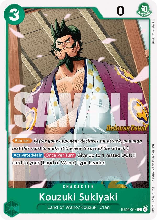 Image for Kouzuki Sukiyaki (EB04-014) (The Azure Sea's Seven Release Event Cards) (OP14 RE) - One Piece Card Game
