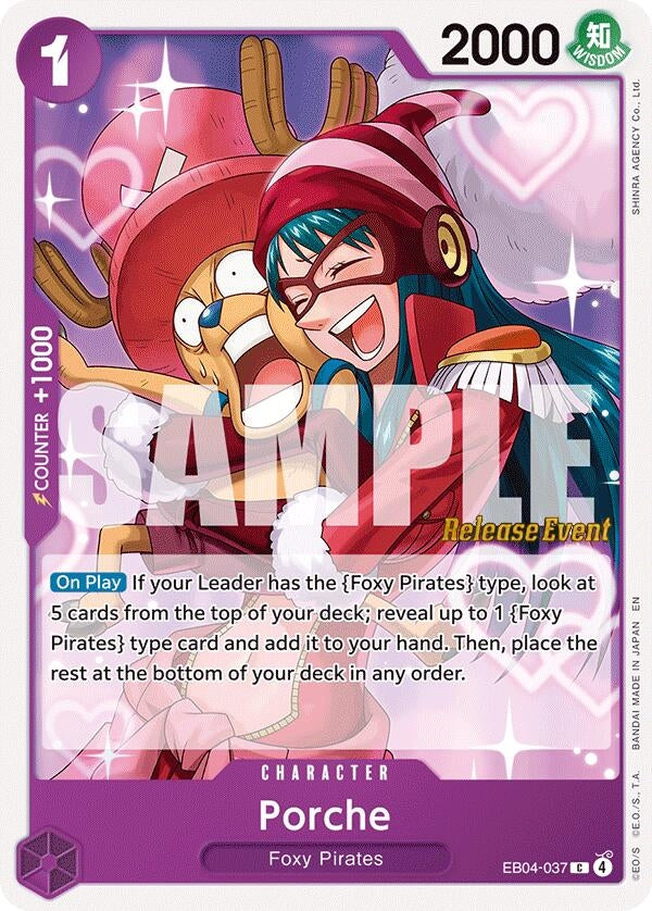 Image for Porche (EB04-037) (The Azure Sea's Seven Release Event Cards) (OP14 RE) - One Piece Card Game