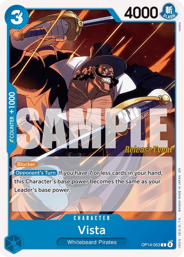 Image for Vista (OP14-053) (The Azure Sea's Seven Release Event Cards) (OP14 RE) - One Piece Card Game