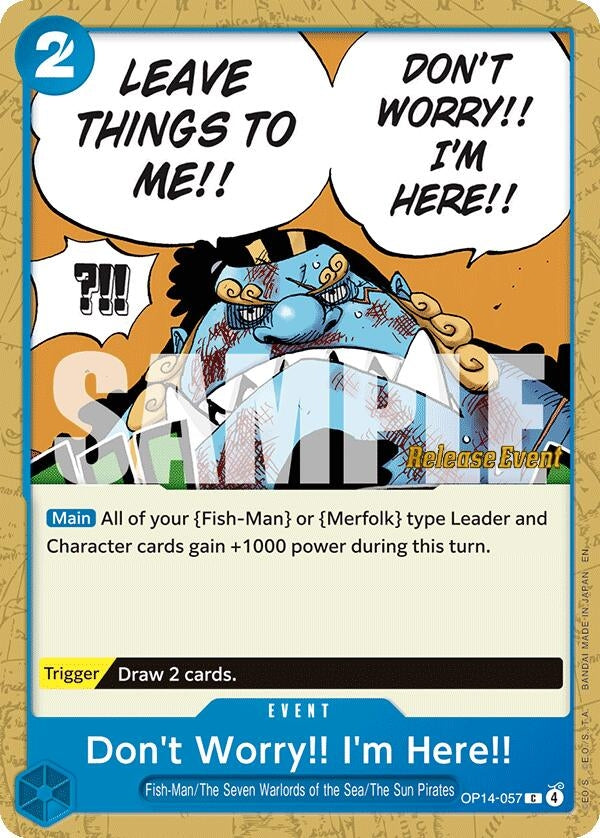 Image for Don't Worry!! I'm Here!! (OP14-057) (The Azure Sea's Seven Release Event Cards) (OP14 RE) - One Piece Card Game