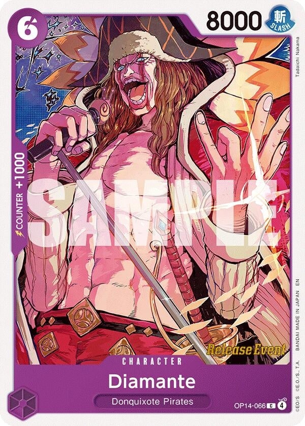 Image for Diamante (OP14-066) (The Azure Sea's Seven Release Event Cards) (OP14 RE) - One Piece Card Game