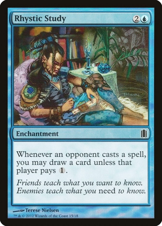 Rhystic Study (15) (Commander's Arsenal)