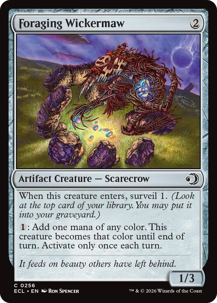Image for Foraging Wickermaw (256) - Magic: The Gathering