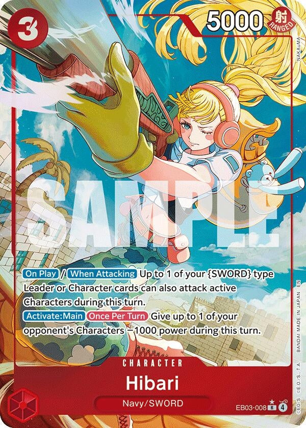 Image for Hibari (Alternate Art) (EB03-008) (Extra Booster: One Piece Heroines Edition) (EB-03) - One Piece Card Game