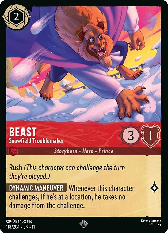 Image for Beast - Snowfield Troublemaker (118/204) (Winterspell) - Disney Lorcana
