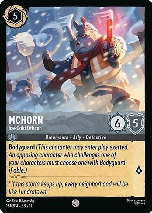 Image for McHorn - Ice-Cold Officer (181/204) (Winterspell) - Disney Lorcana