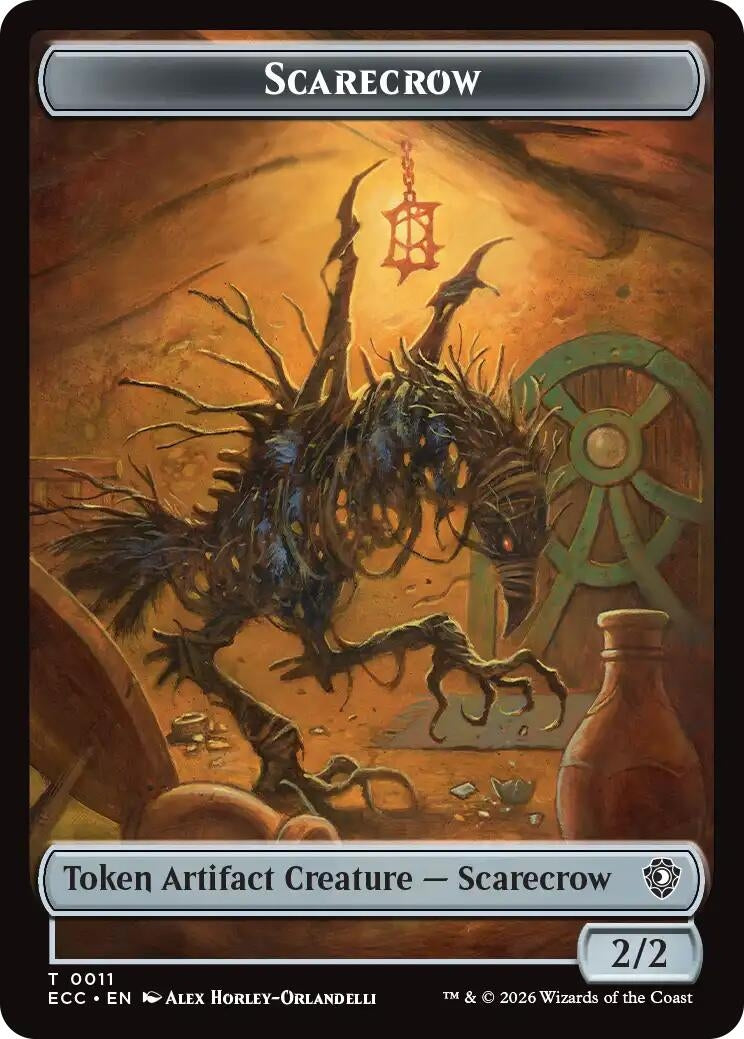 Scarecrow // Treasure Double-Sided Token (11 // 10)