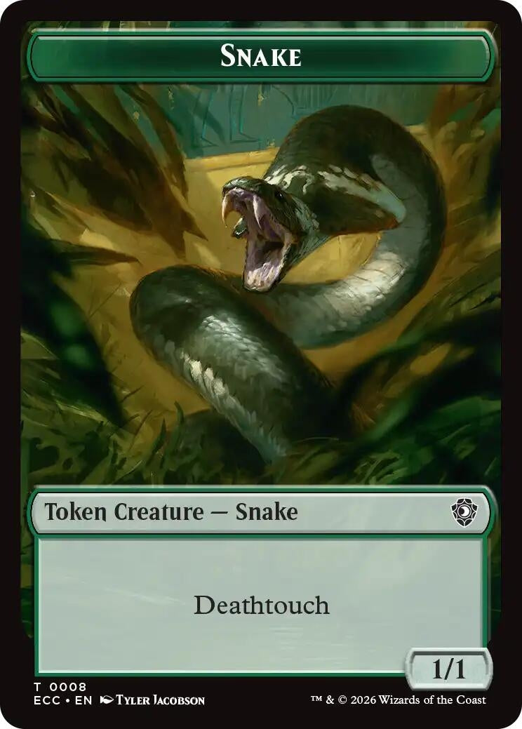 Snake // Scarecrow Double-Sided Token (8 // 11)