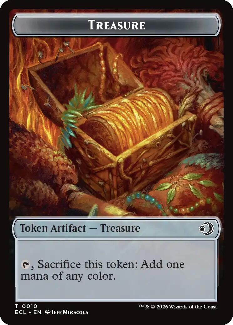 Image for Treasure // Shapeshifter Double-Sided Token (10 // 1) - Magic: The Gathering