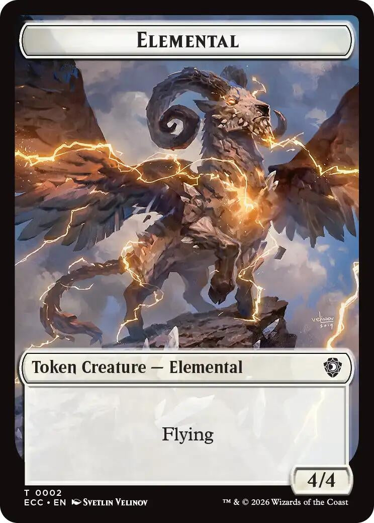 Image for Elemental (0002) // Elemental (0009) Double-Sided Token (2 // 9) - Magic: The Gathering
