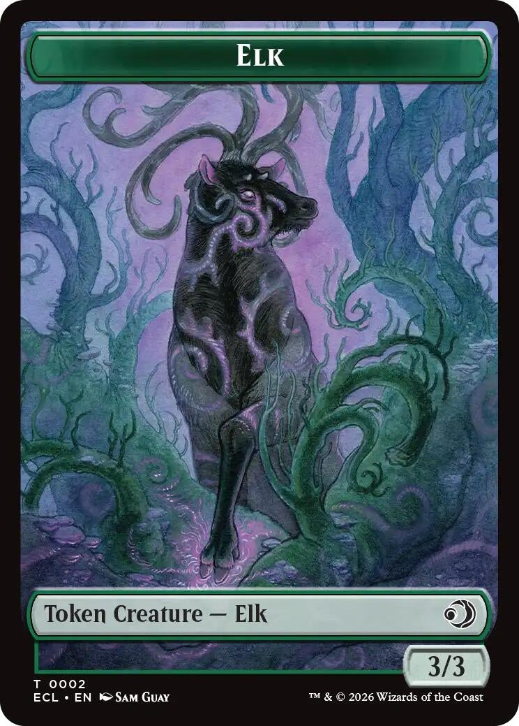 Image for Elk // Mutavault Double-Sided Token (2 // 11) - Magic: The Gathering