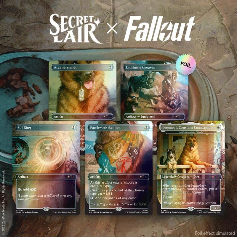 Magic the gathering: Secret Liar x Fallout Greet The Dog (Traditional Foil Edition)