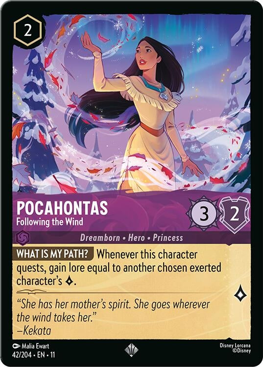 Image for Pocahontas - Following the Wind (42/204) (Winterspell) - Disney Lorcana