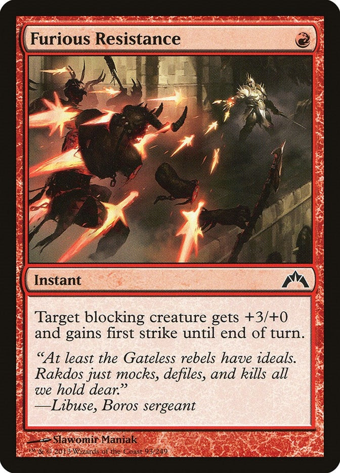 Furious Resistance (93) (Gatecrash)