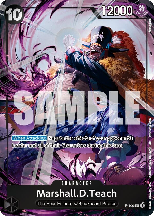 Image for Marshall.D.Teach (Event Pack Vol. 8) (P-100) (One Piece Promotion Cards) (OP-PR) - One Piece Card Game