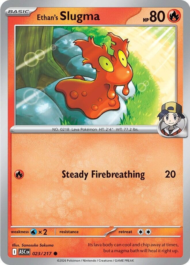 Image for Ethan's Slugma (023/217) (ME: Ascended Heroes) - Pokemon