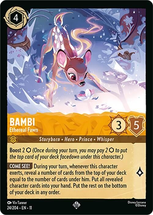 Image for Bambi - Ethereal Fawn (24/204) (Winterspell) - Disney Lorcana