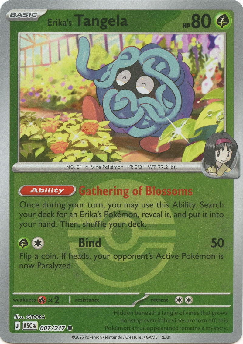 Image for Erika's Tangela - 007/217 (Poke Ball) (007/217) (ME: Ascended Heroes) - Pokemon
