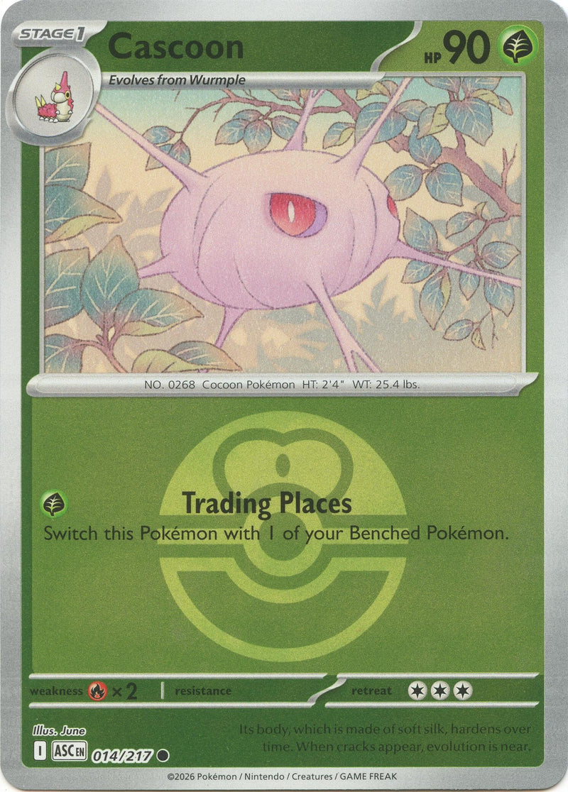 Image for Cascoon (Love Ball) (014/217) (ME: Ascended Heroes) - Pokemon