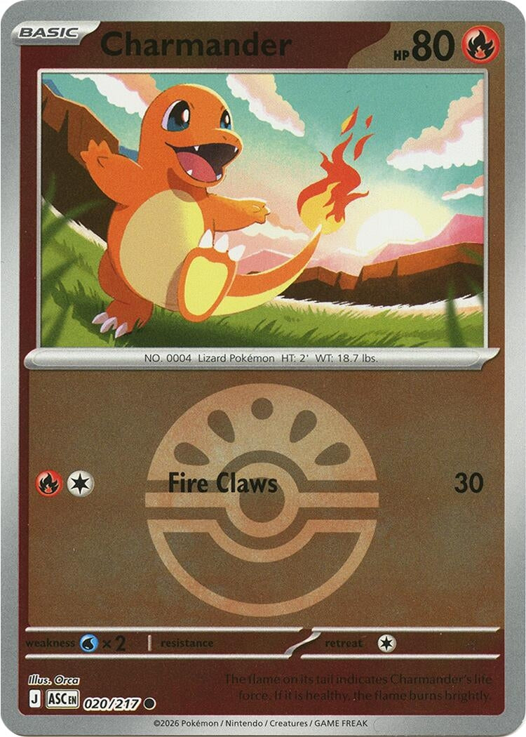Image for Charmander (Friend Ball) (020/217) (ME: Ascended Heroes) - Pokemon