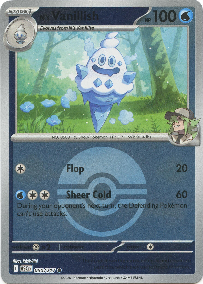 Image for N's Vanillish (Poke Ball) (050/217) (ME: Ascended Heroes) - Pokemon