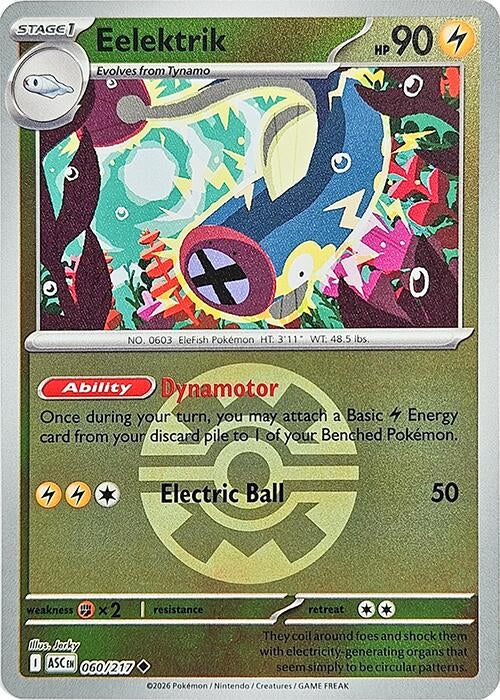 Image for Eelektrik (Quick Ball) (060/217) (ME: Ascended Heroes) - Pokemon