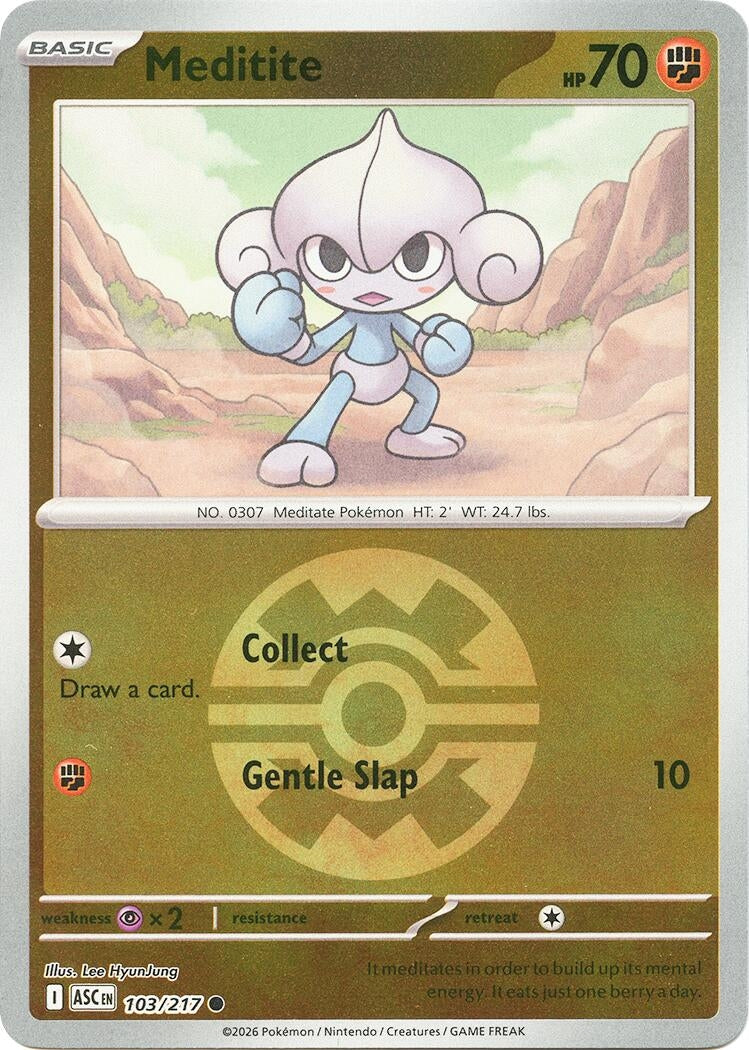 Image for Meditite (Quick Ball) (103/217) (ME: Ascended Heroes) - Pokemon