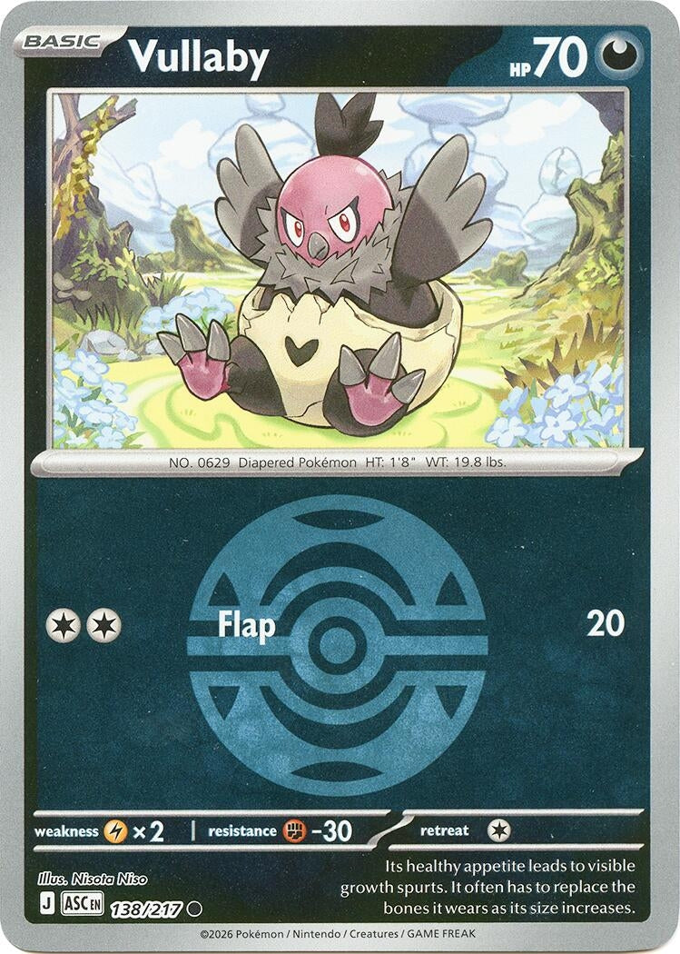 Image for Vullaby (Dusk Ball) (138/217) (ME: Ascended Heroes) - Pokemon