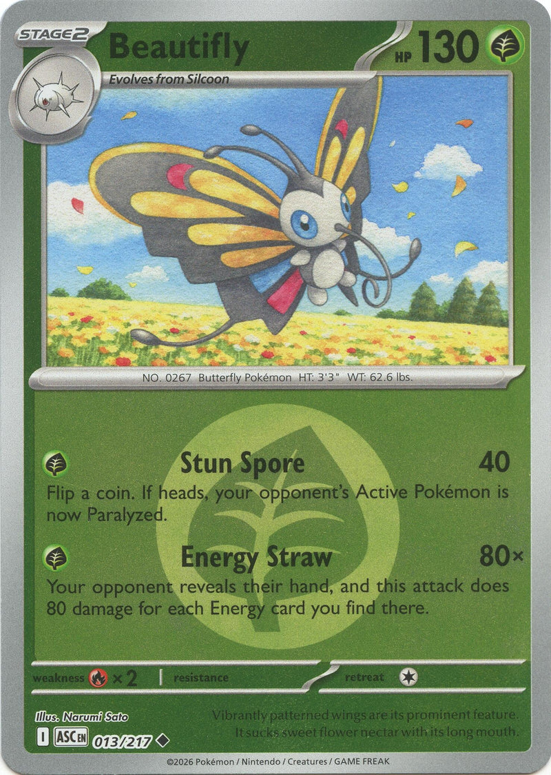 Image for Beautifly - 013/217 (Energy Symbol Pattern) (013/217) (ME: Ascended Heroes) - Pokemon