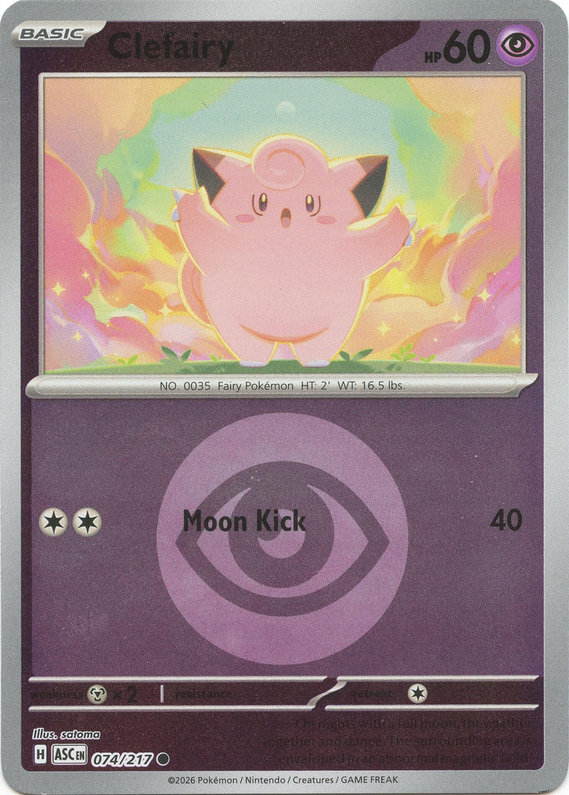 Image for Clefairy (Energy Symbol Pattern) (074/217) (ME: Ascended Heroes) - Pokemon