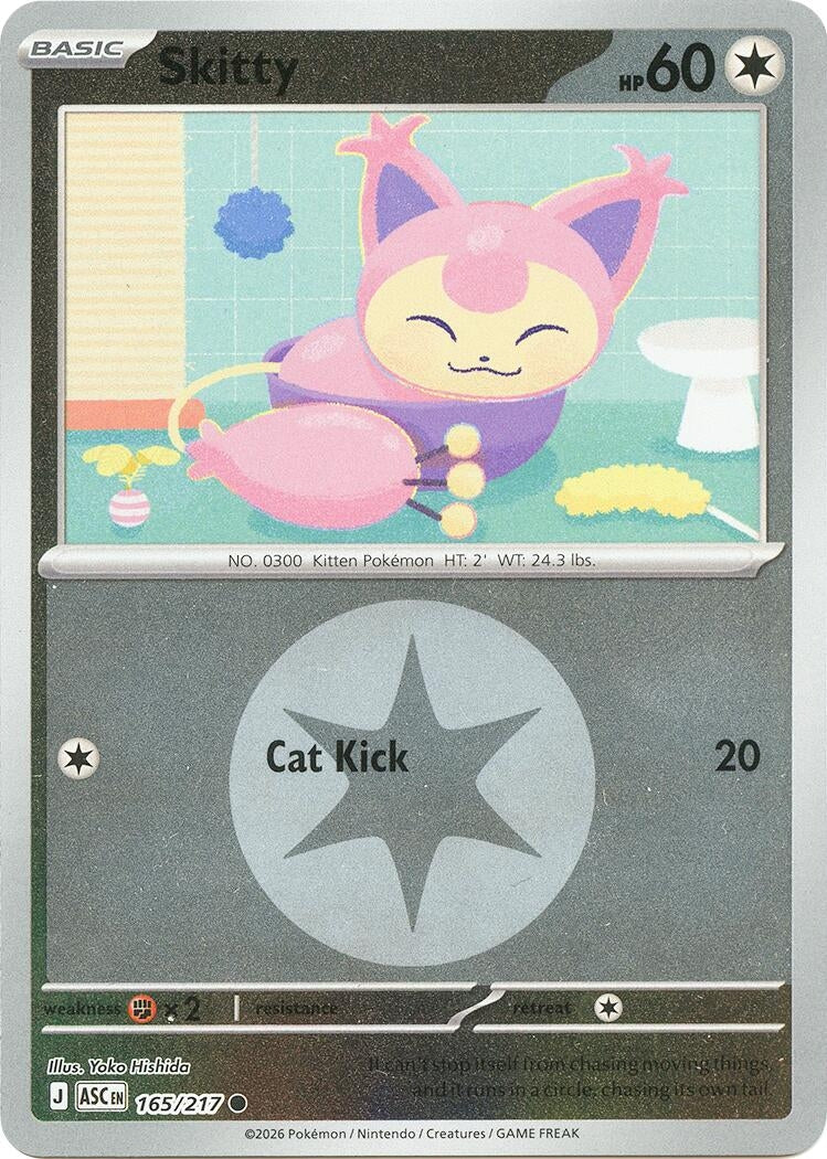 Image for Skitty (Energy Symbol Pattern) (165/217) (ME: Ascended Heroes) - Pokemon