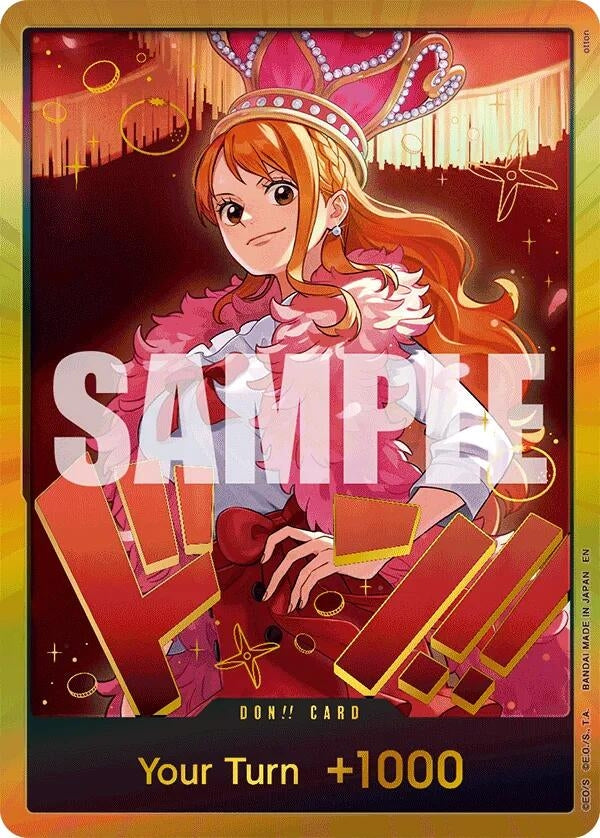 Image for DON!! Card (Nami) (Gold) (Extra Booster: One Piece Heroines Edition) (EB-03) - One Piece Card Game