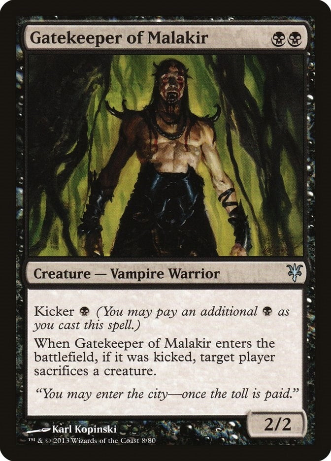 Gatekeeper of Malakir (8) (Duel Decks: Sorin vs. Tibalt)