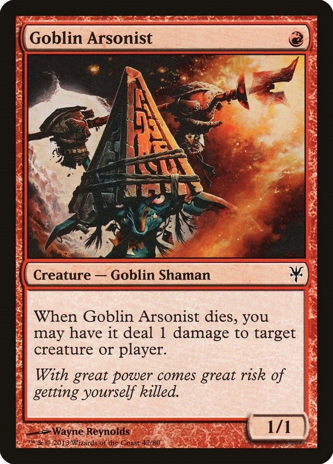 Goblin Arsonist (42) (Duel Decks: Sorin vs. Tibalt)