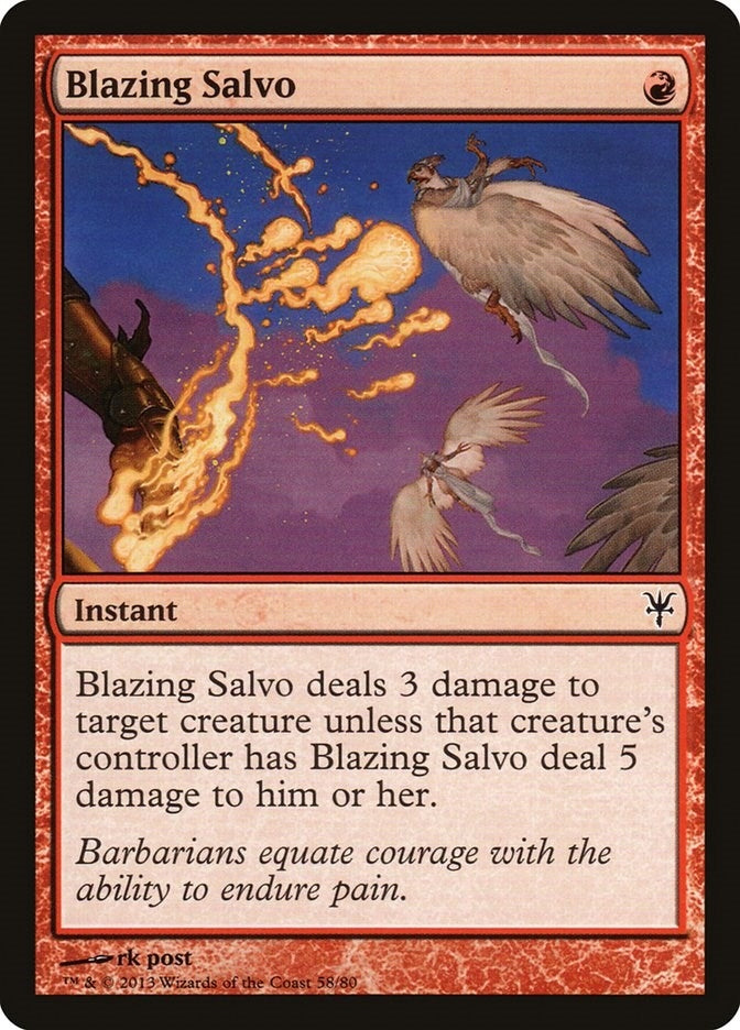 Blazing Salvo (58) (Duel Decks: Sorin vs. Tibalt)