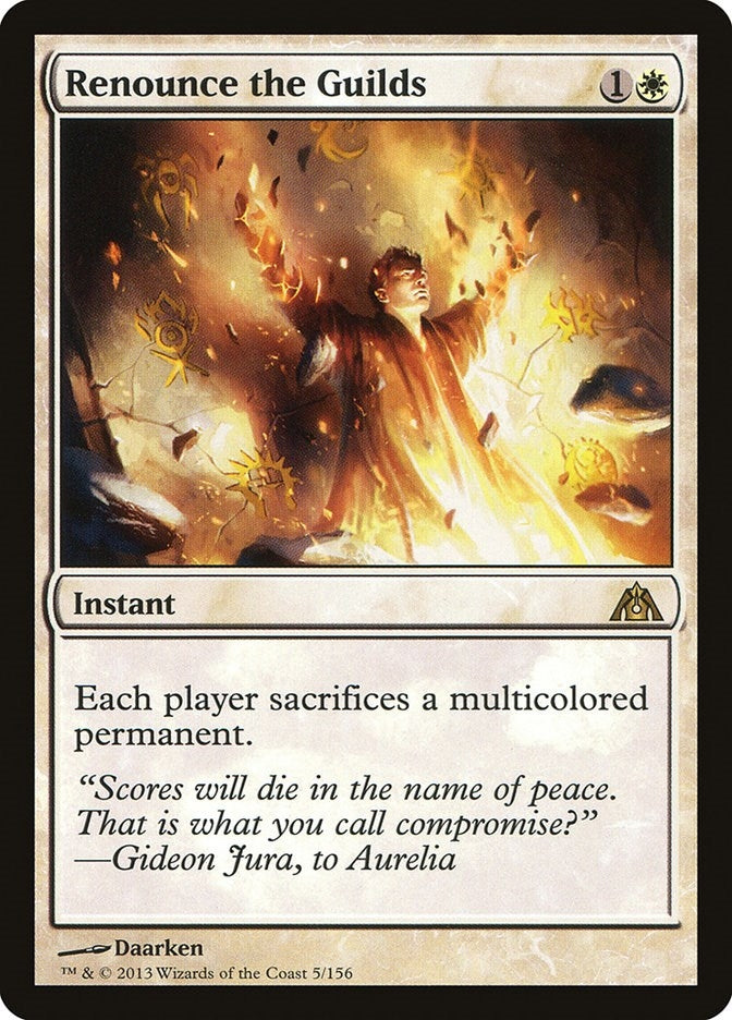 Renounce the Guilds (5) (Dragon's Maze)