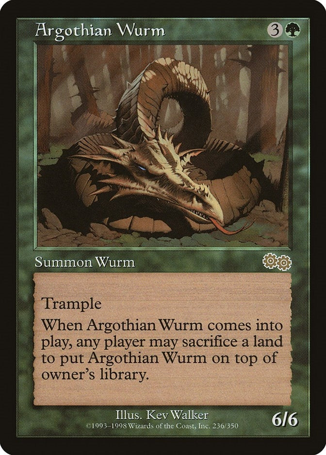 Argothian Wurm (236) (Urza's Saga)