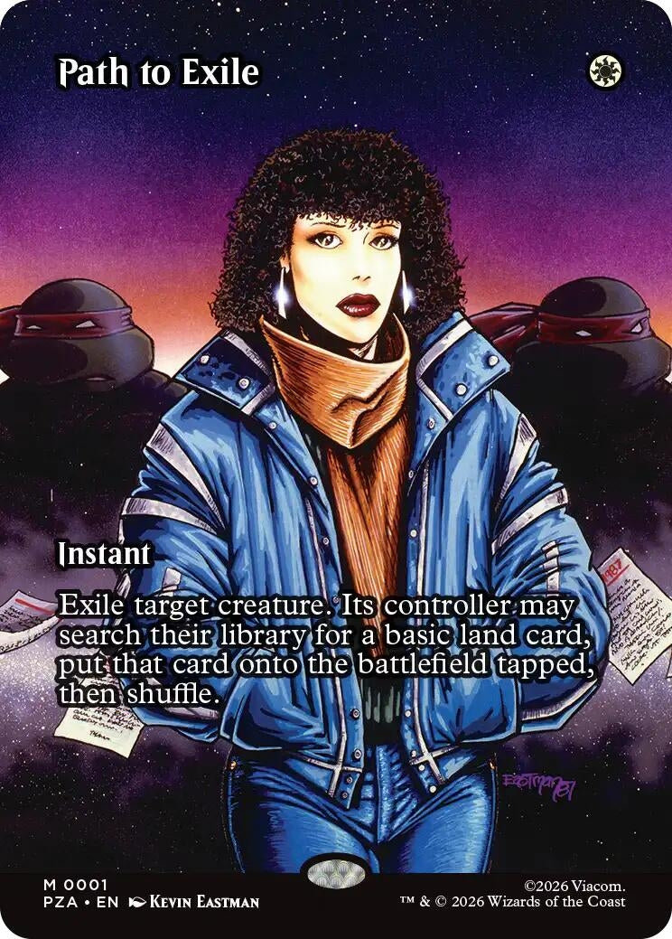 Image for Path to Exile (Borderless) (1) (Teenage Mutant Ninja Turtles Eternal-Legal) - Magic: The Gathering