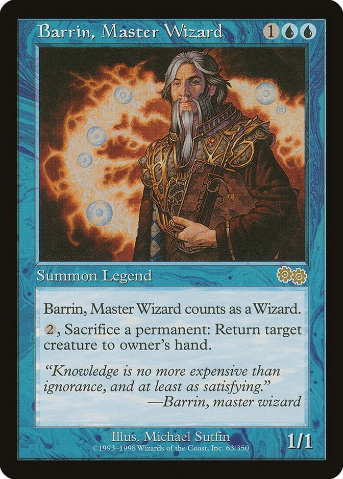 Barrin, Master Wizard (63) (Urza's Saga)