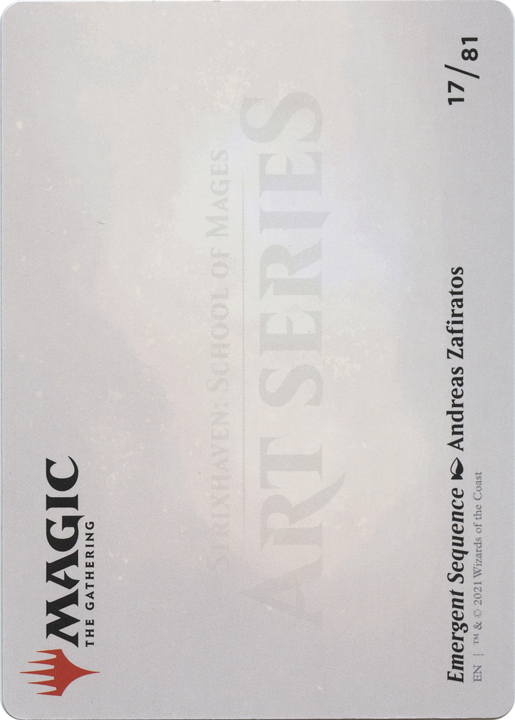Emergent Sequence // Emergent Sequence (ASTX-017) - Strixhaven Art Series (Borderless)