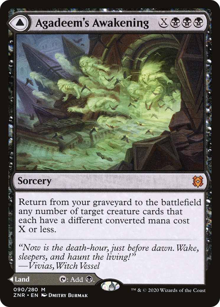 Agadeem's Awakening // Agadeem, the Undercrypt (ZNR-090) - Zendikar Rising